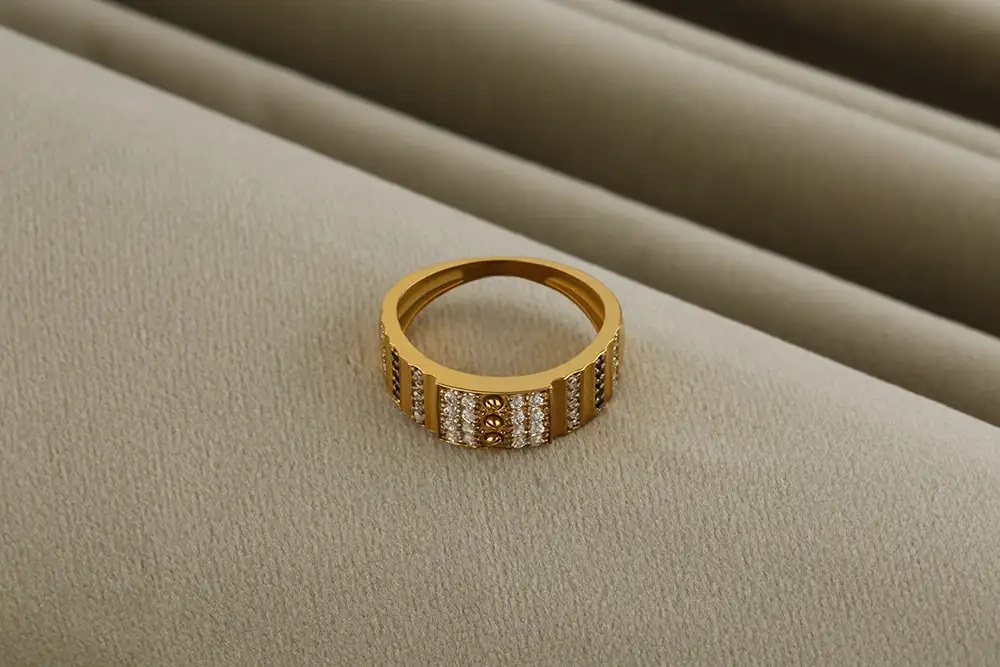 Men’s Gold Plated 925 Silver Ring VJ53